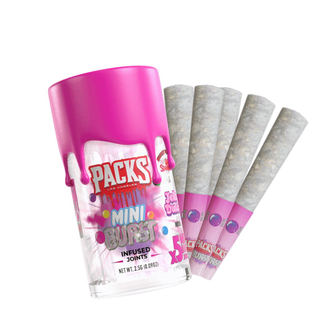 PACKS MINI BURST PREROLLS 2.5G (SALE BUY 3 GET 1 FREE)