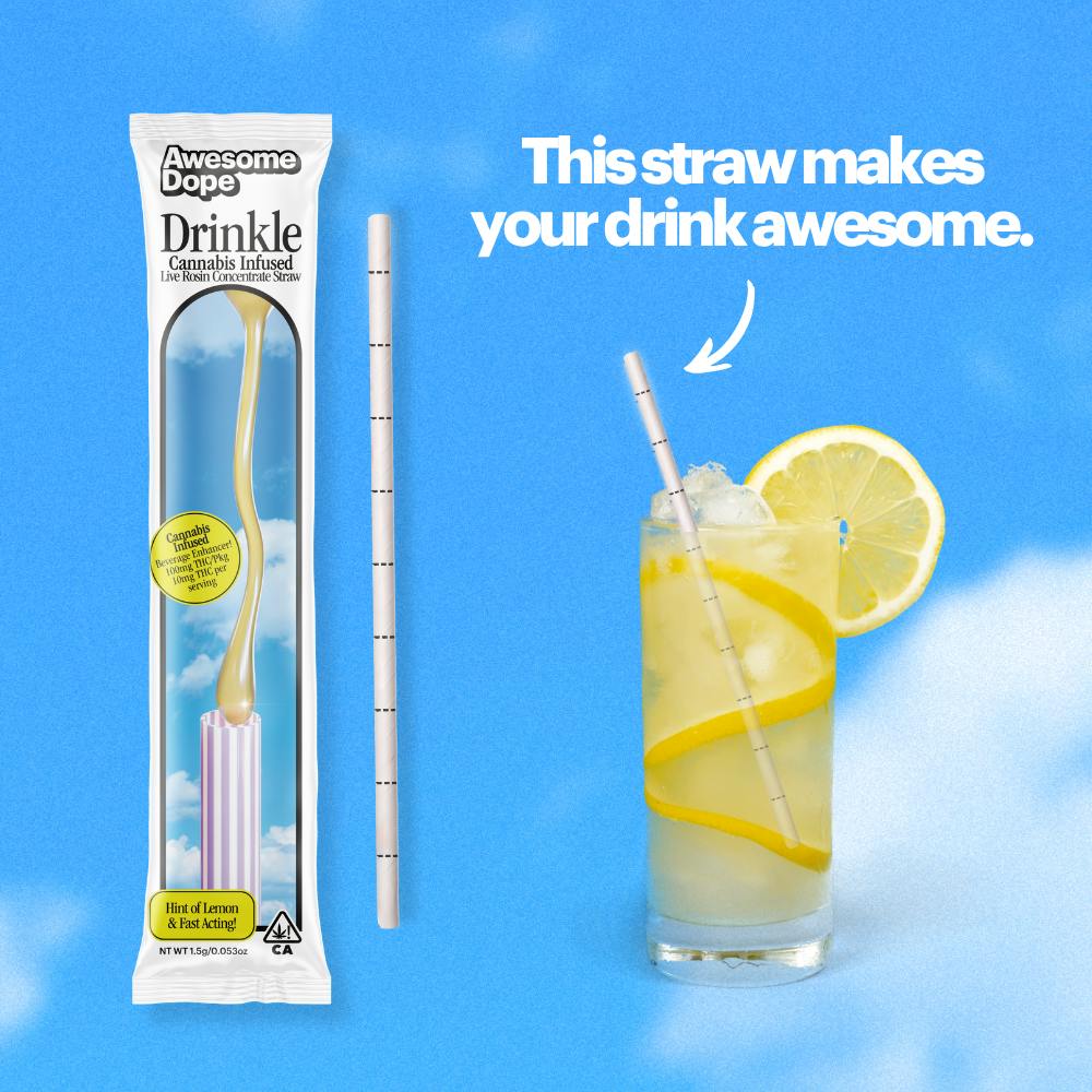 Live Rosin Straw Mix-In Beverage Enhancer