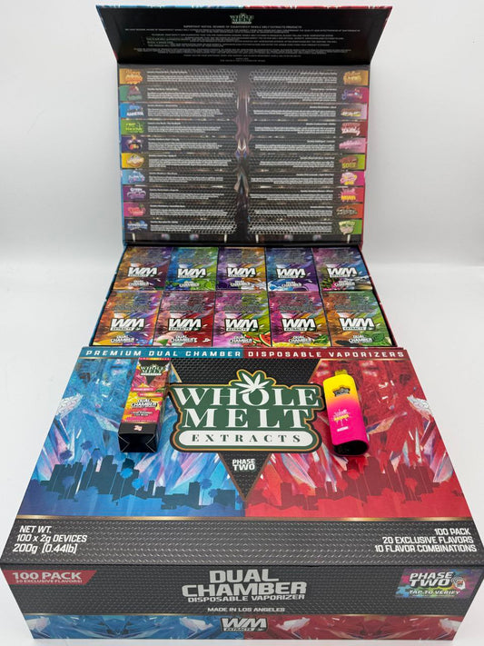 Whole Melt Extracts Dual Chamber 2g Disposable