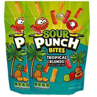 SOUR PUNCH BITES 600MG